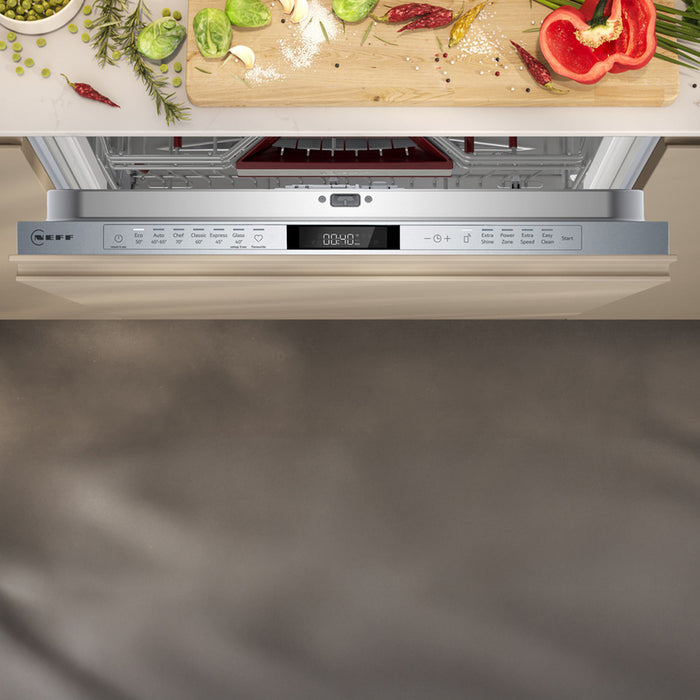 Built-in dishwasher NEFF S157ZCX18E, Zeolith, 60 cm