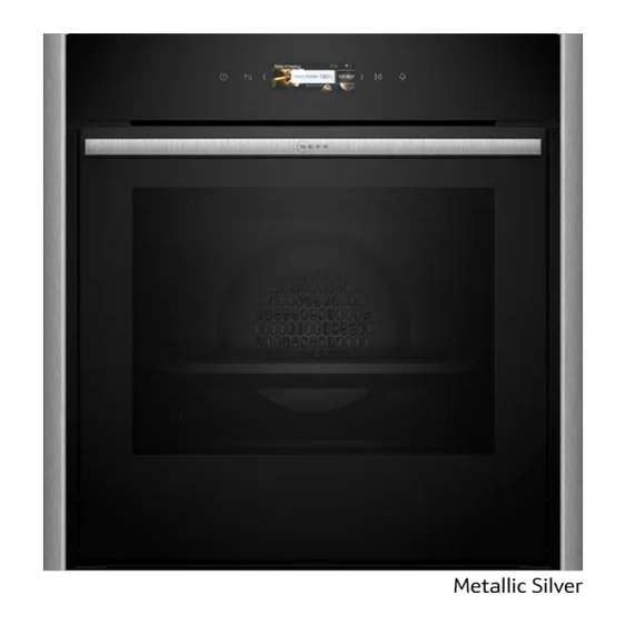 Built-in oven NEFF B59CR7KY0, N 70, 71 l, Pyrolysis, Slide&Hide, Flex Design