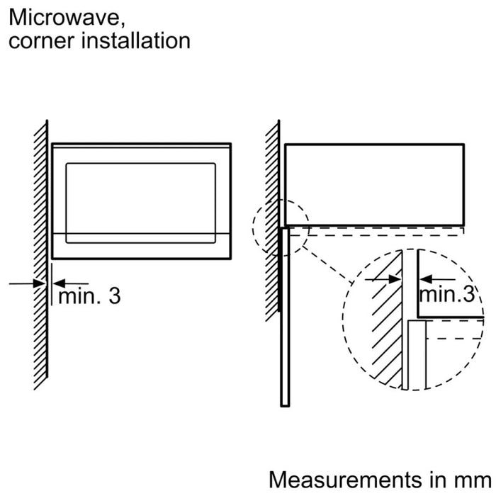 Built-in microwave NEFF HLAGD53G0, N 50, 25 l, Easy Clean
