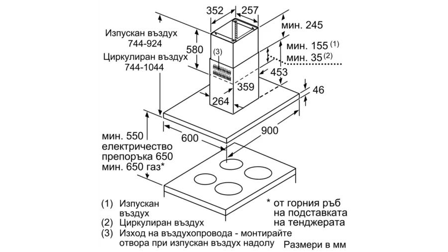 Built-in hood NEFF I96BMP5N0