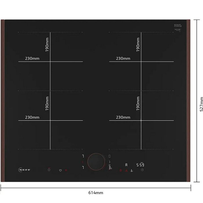 NEFF built-in hob T66YYY4B0, matte black