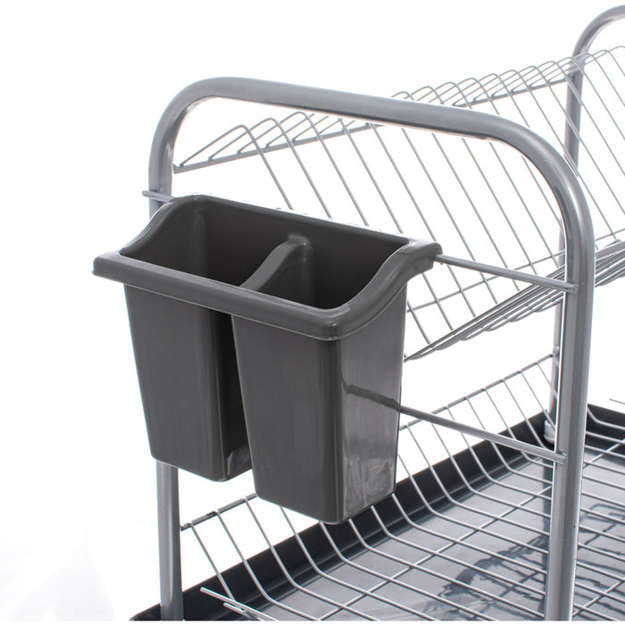 2-TIER DISH DRYER WITH STAINLESS STEEL CUTLERY BASKET NEGO