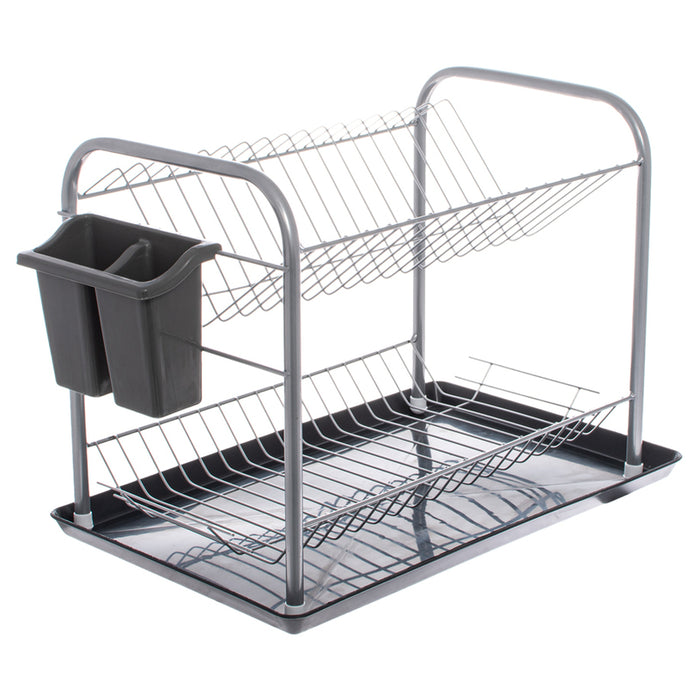 2-TIER DISH DRYER WITH STAINLESS STEEL CUTLERY BASKET NEGO