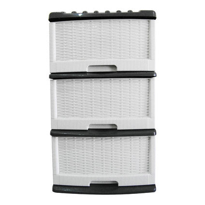 PLASTIC CABINET ELI 3 LEVELS 40X38X65 CM NEGO