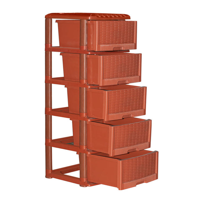 PLASTIC CABINET ELI 5 LEVELS 40X38X102 CM NEGO