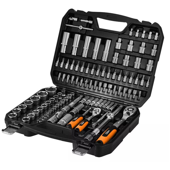 TOOL SET 110 PIECES 1/2" AND 1/4" NEO 10-211