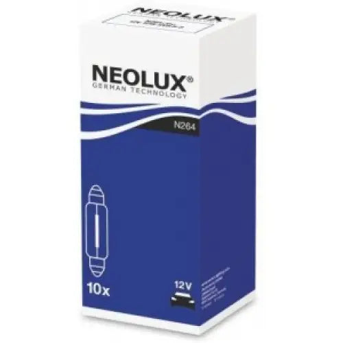 NEOLUX C10W 3200K 10W 12V CARTON BOX 10 PCS - АВТОАКСЕСОАРИ<<<MaxCar