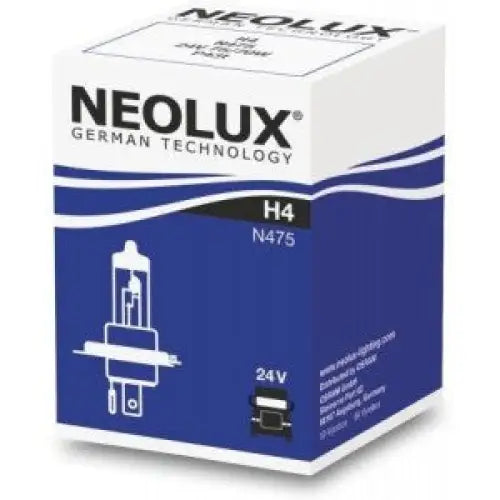 NEOLUX H4 3200K 70W 24V CARTON BOX 1 PCS - КРУШКИ И СВЕТЛИНИ<<<MaxCar