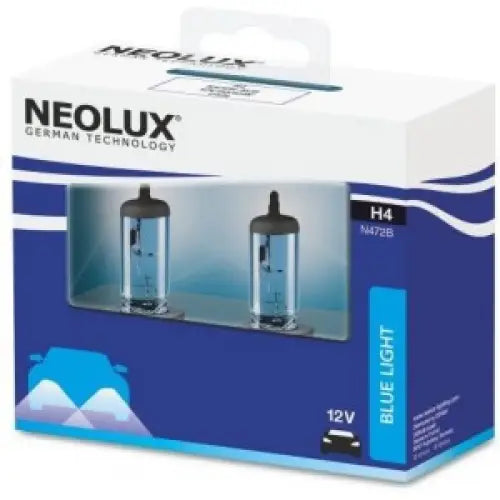 NEOLUX H4 4000K 55W 12V DOUBLE SOFT CARTON BOX X2 PCS - КРУШКИ И СВЕТЛИНИ<<<MaxCar