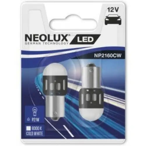 NEOLUX P21W 6000K 1 W 12V BLISTER X2 PCS - АВТОАКСЕСОАРИ<<<MaxCar