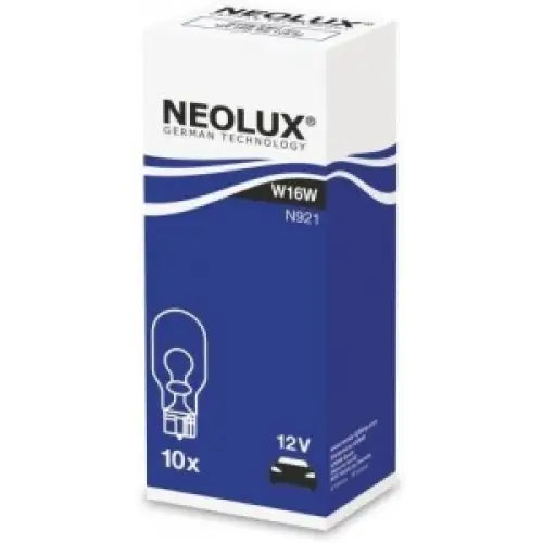 NEOLUX W16W 3200K 16W 12V CARTON BOX 10 PCS - АВТОАКСЕСОАРИ<<<MaxCar