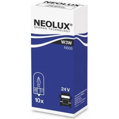 NEOLUX W3W 3200K 24V CARTON BOX 10 PCS - КРУШКИ И СВЕТЛИНИ<<<MaxCar
