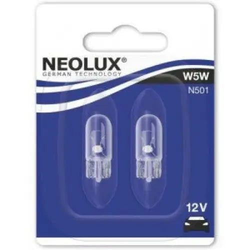 NEOLUX W5W 3200K 5W 12V CARTON BOX 10 PCS - КРУШКИ И СВЕТЛИНИ<<<MaxCar