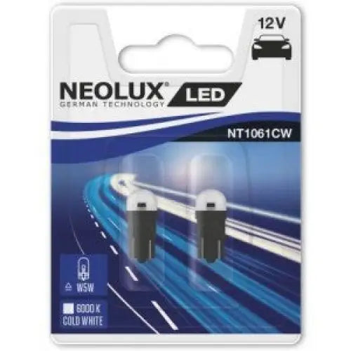 NEOLUX W5W 6000K W 12V BLISTER X2 PCS - АВТОАКСЕСОАРИ<<<MaxCar&&&КРУШКИ И СВЕТЛИНИ<<<MaxCar