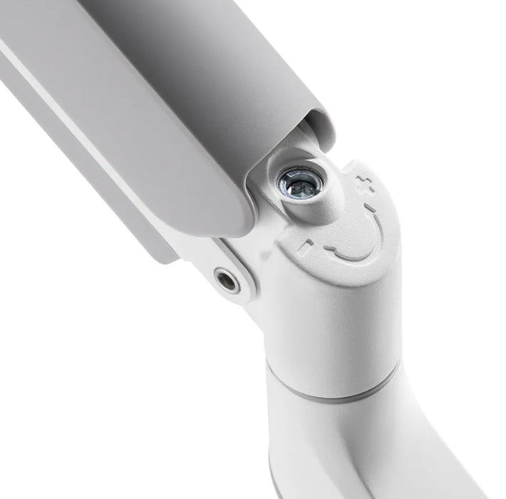 Neomounts Screen Desk Mount 2 screens (topfix clamp & grommet) for 2 Monitor Screens, White