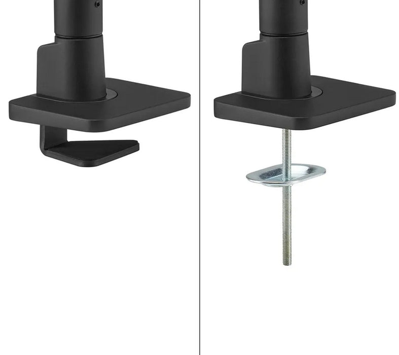 Neomounts Next One Desk Mount, double display crossbar (topfix clamp/grommet)