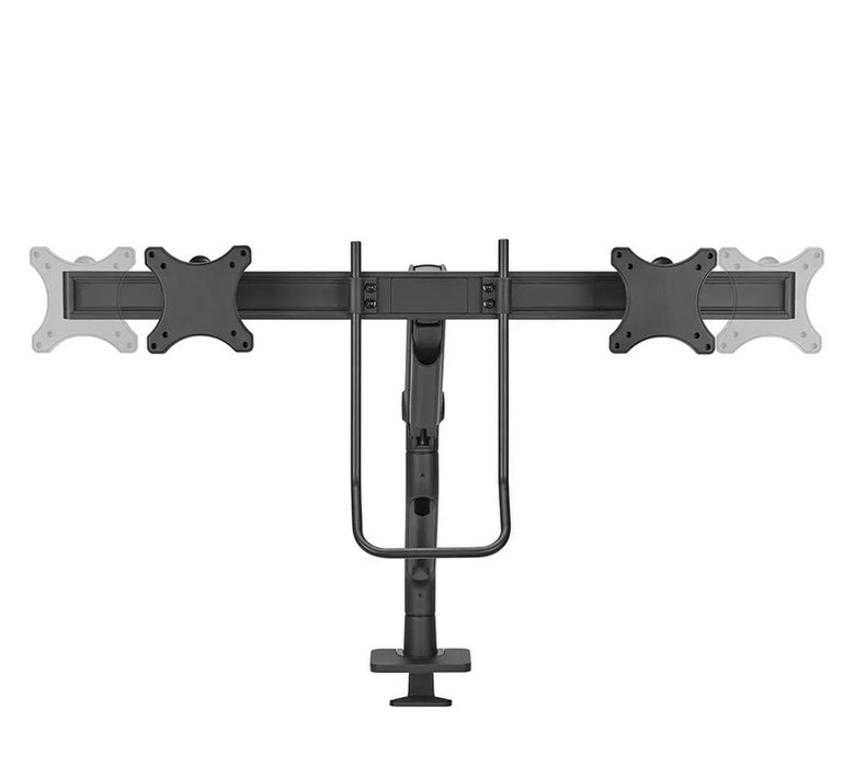 Neomounts Next One Desk Mount, double display crossbar (topfix clamp/grommet)