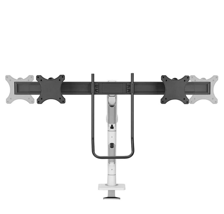 Neomounts Next One Desk Mount, double display crossbar (topfix clamp/grommet)