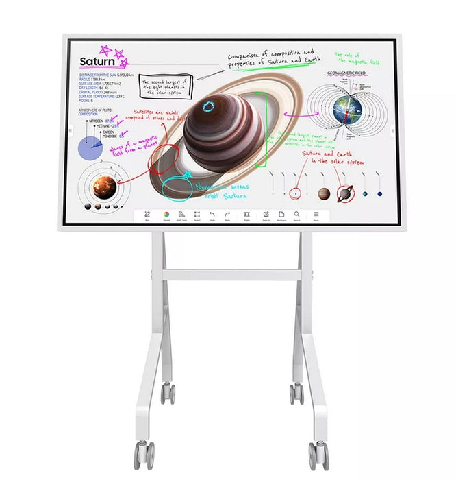 Neomounts Move Go Flip Rotational Mobile Floor Stand for Samsung Flip 55" en 65" (fast install, height adjustable)