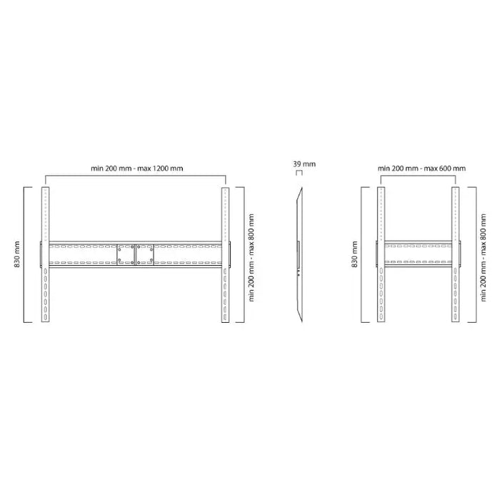 Neomounts Flat Screen Wall Mount - ideal for Large Format Displays (fixed) - 150 KG - Стойки за стена<<<NEOMOUNTS