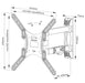 Neomounts Screen Wall Mount (full motion 3 pivots VESA 400x400) - Стойки за стена<<<NEOMOUNTS BY NEWSTAR