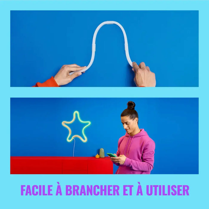 Neon strip Wiz 3 m White - Декорация и Осветление<<<Дом Градина<<<BigBuy&&&LED Осветление<<<Декорация и