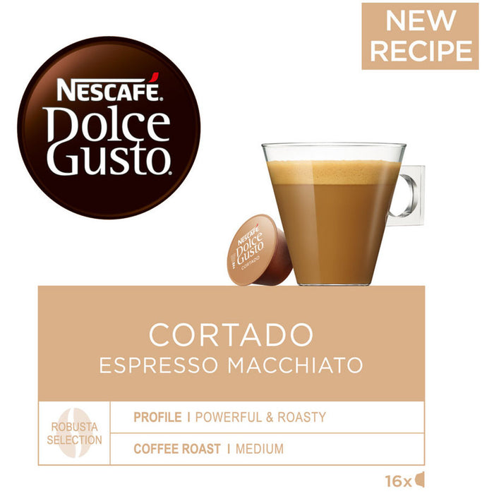 COFFEE CAPSULES NESCAFE DOLCE GUSTO CORTADO MACCHIATO