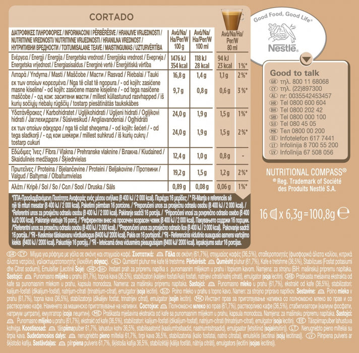 Coffee capsules NESCAFE Dolce Gusto Cortado Espresso Macchiato 16 drinks