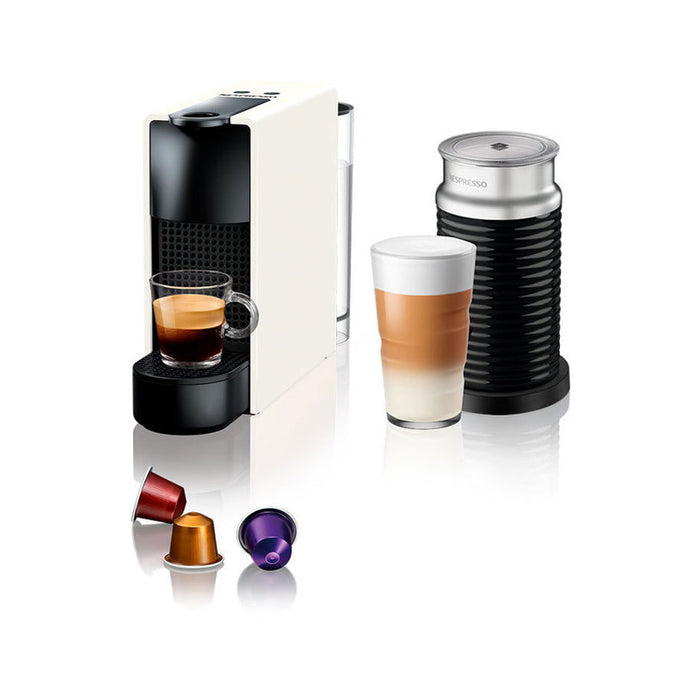 Capsule coffee machine NESPRESSO ESSENZA WH+AEROCCINO3 19.00 bar, 600.00 ml, WHITE