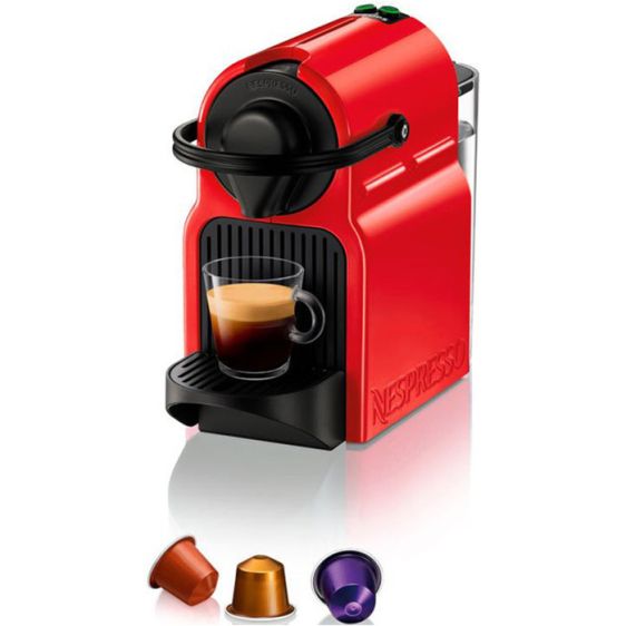 Coffee machine with Nespresso capsules - Inissia Red C40-EURENE5-S