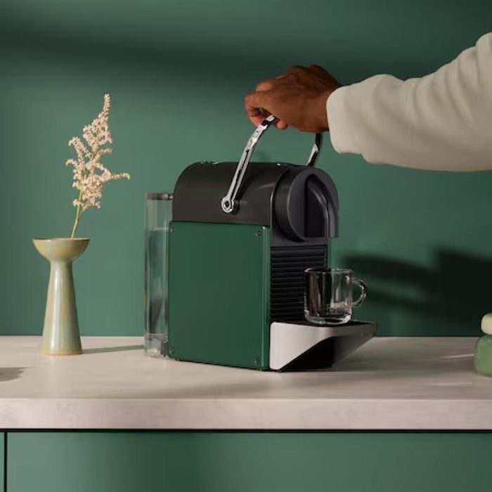 Coffee machine with capsules NESPRESSO Pixie Dark Green