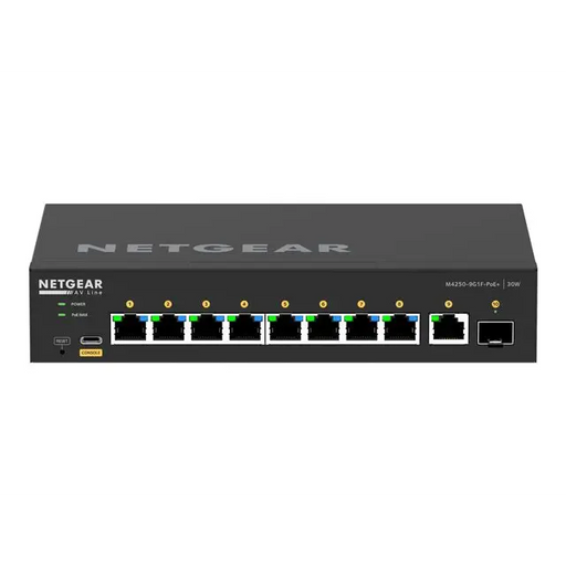 NETGEAR 10PT M4250-9G1F-POE+ Managed Switch - Switch - CLI Managed<<<Мрежи<<<Мрежи и умен дом<<<ALSO&&&Компютър Мрежи и