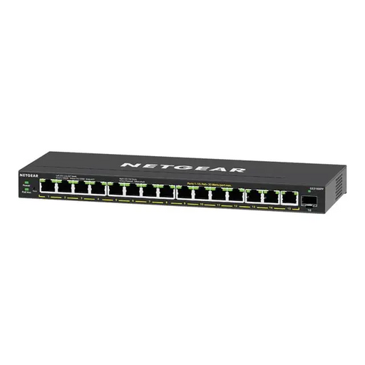 NETGEAR 16PT GE Plus Switch W/ HI-PWR POE+ - Комутатор - Уебмениджмънт<<<Мрежи<<<Мрежи и умен дом<<<ALSO&&&Компютър