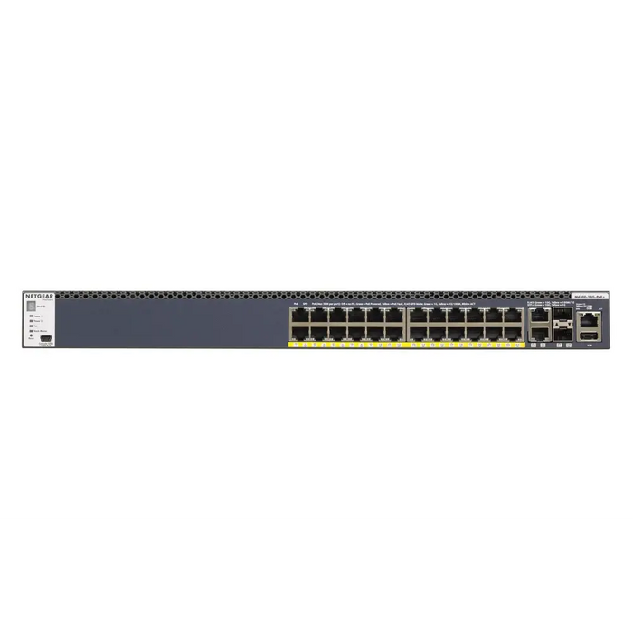 NETGEAR M4300-28G-PoE+ Managed L2/L3/L4 10G Ethernet (100/1000/10000) Power over Ethernet (PoE) 1U Black - Комутатор