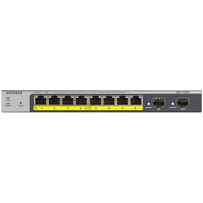 NETGEAR 10-Port Gb Smart Managed Pro Switch m. PoE