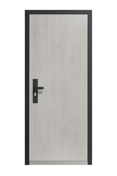METAL ENTRANCE DOOR 90X200 LEFT GREY
