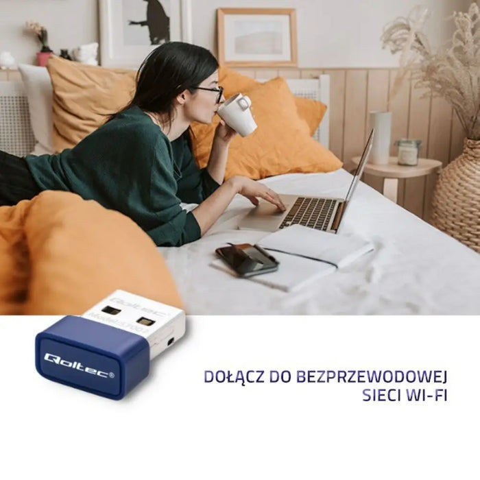 Network Adaptor Qoltec 57007 - Адаптери<<<Компютър Кабели и адаптери<<<Компютри| Електроника<<<BigBuy&&&USB network