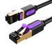 Network Cable CAT7 SFTP Vention ICDBF RJ45 Ethernet 10Gbps 1m Black - Network cables<<<Cables<<<IT