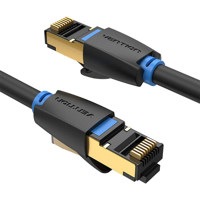 Network Cable CAT8 SFTP Vention IKABK RJ45 Ethernet 40Gbps 8m Black - Network cables<<<Cables<<<IT