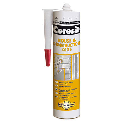 NEUTRAL SILICONE CERESIT CS 26 - Силикони и акрили<<<Лепила за плочки фуги силикони и