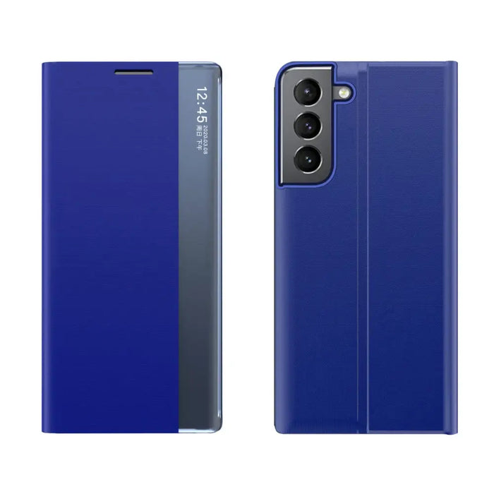 New Sleep Case cover for Samsung Galaxy A54 5G cover with flip stand blue - Cell phone cases and covers<<<HurtelXML