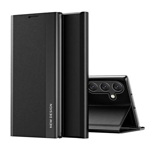 New Sleep Case Flip Cover with Stand Function for Samsung Galaxy A56 - Black - Cell phone cases and covers<<<HurtelXML