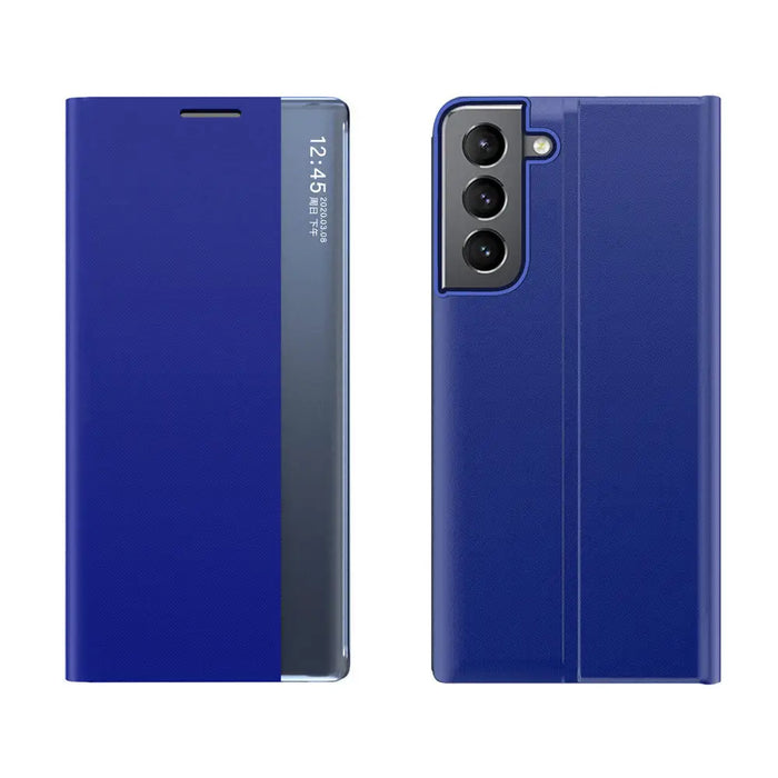 New Sleep Case for Samsung Galaxy A14 cover with flip stand blue - Cell phone cases and covers<<<HurtelXML