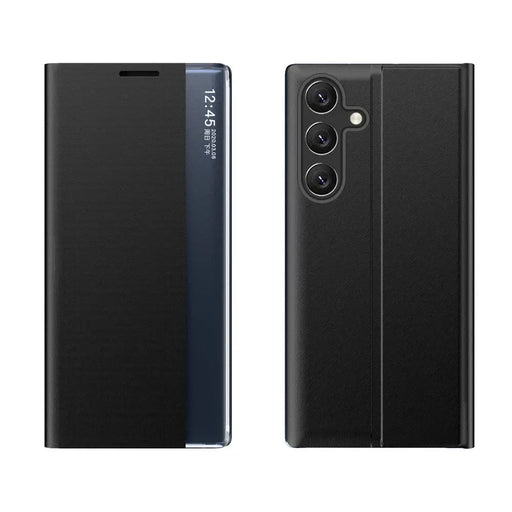 New Sleep Case for Samsung Galaxy A24 4G cover with flip stand black - Cell phone cases and covers<<<HurtelXML