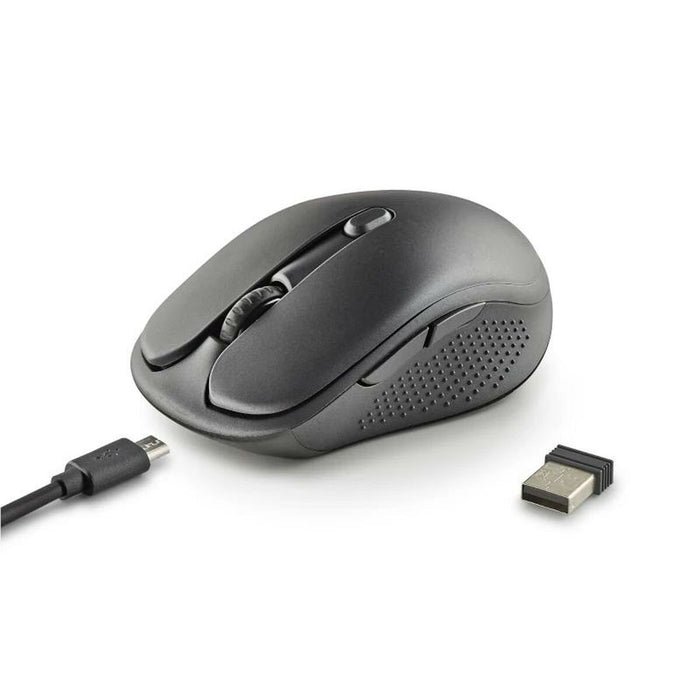 Wireless Mouse NGS EVO RUST Black 1600 dpi