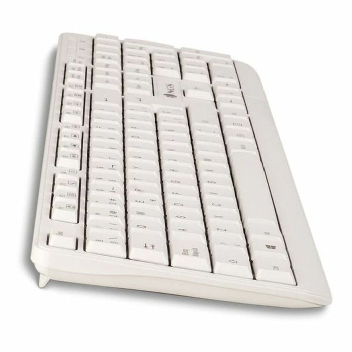 Keyboard NGS NGS-KEYBOARD-0284 White Spanish Qwerty