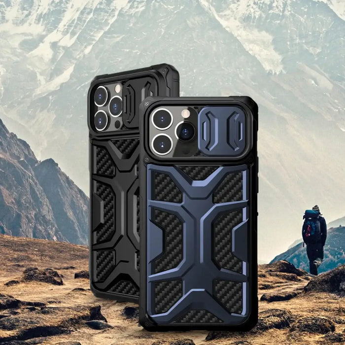 Nillkin Adventruer Case Case for iPhone 13 Pro Max Armored Cover with Camera Protector Blue - Cell phone cases