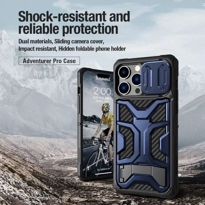 Nillkin Adventurer Pro Case for iPhone 14 Pro Max - black - Cell phone cases and covers<<<HurtelXML