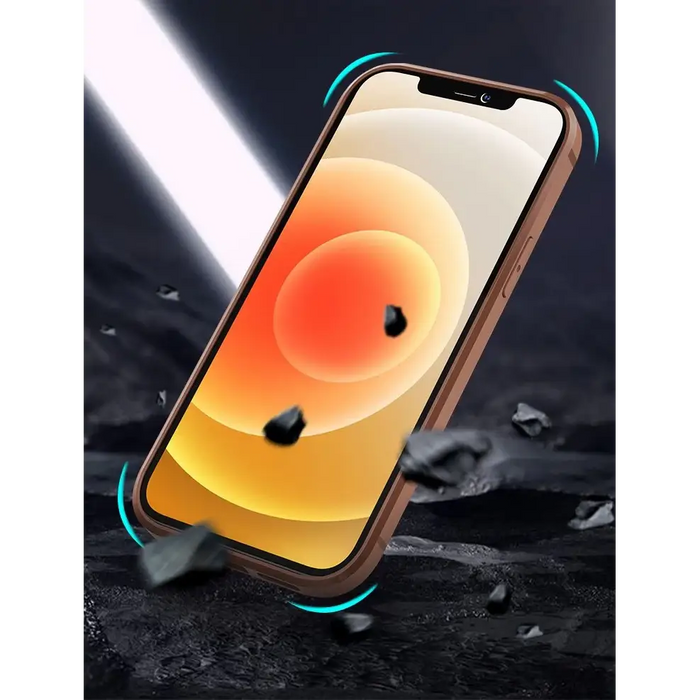 Nillkin Aoge Leather Case Flexible Armored Genuine Leather Case with Pocket for iPhone 12 Mini Black - Cell phone cases