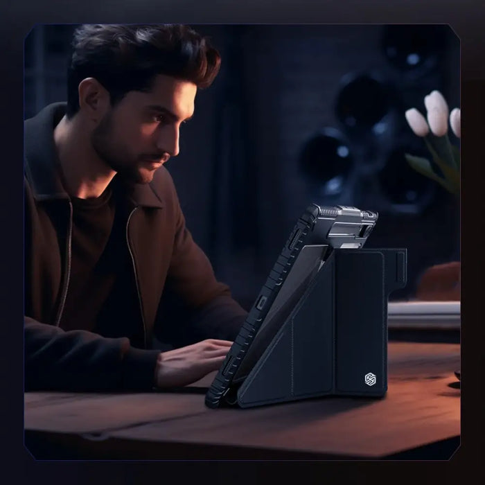 Nillkin Bumper Leather Case Pro case for Samsung Galaxy Tab S9 Ultra - black - Cell phone cases and covers<<<HurtelXML